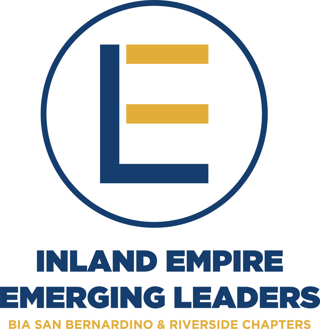 Inland Empire Emerging Leaders vertical blue logo.